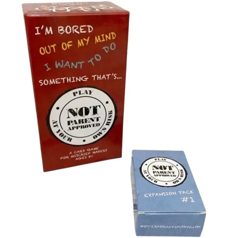NOT PARENT APPROVED Card Game For Kids And Families Plus Expansion Pack #1